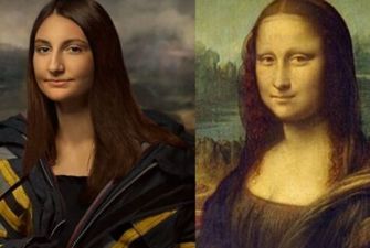 "Мона Лиза" по-украински: курсантка поразила сходством с образом из картины да Винчи