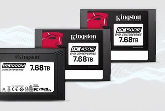 Ємність SSD Kingston DC500R і DC450R досягла 7,68 Тбайт