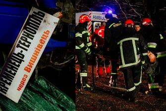На Тернопільщині сталася ДТП за участю рейсового автобуса: постраждали майже 10 осіб