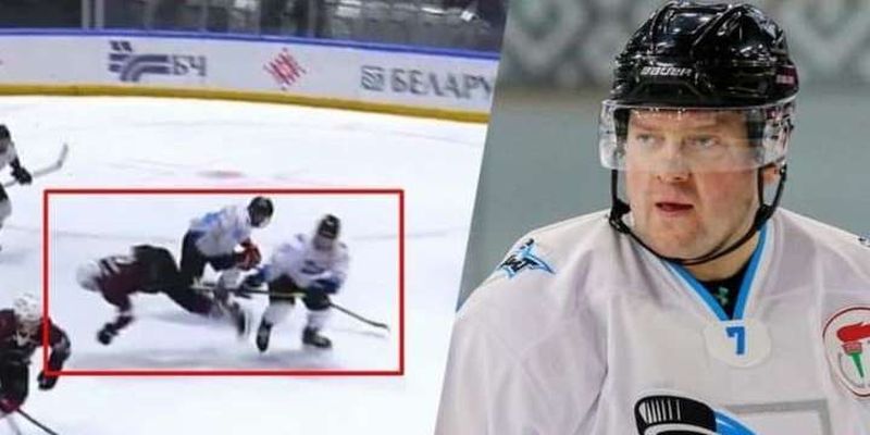 Син Лукашенка травмував хокеїста ударом ключкою між ніг