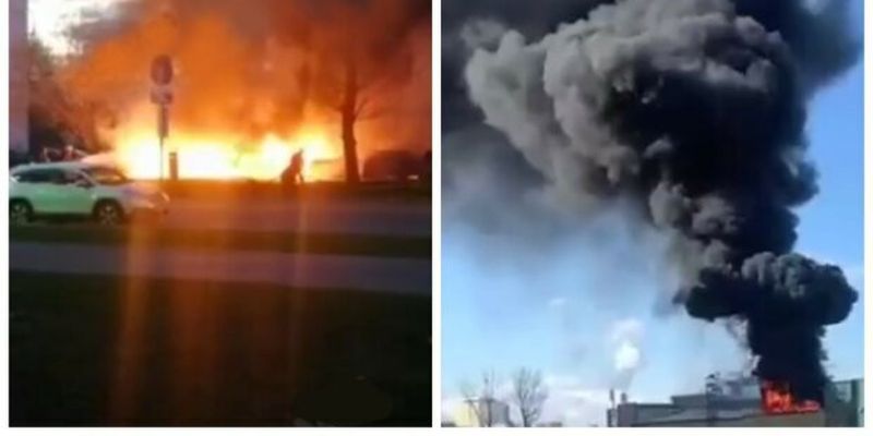 Огонь дошел до Москвы: в столице рф прогремели взрывы и вспыхнула многоэтажка, кадры