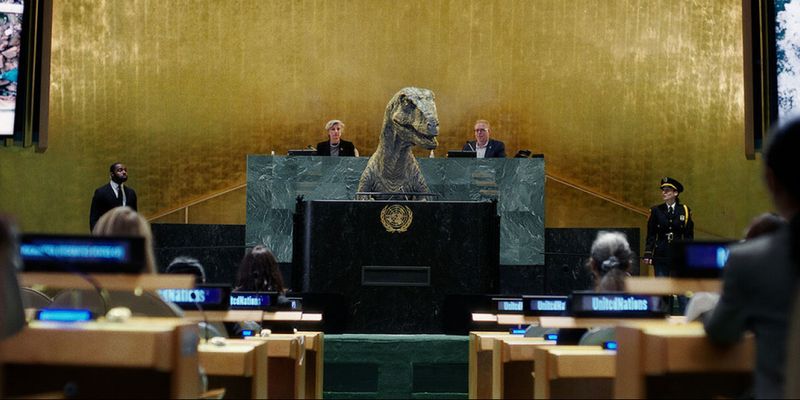 Динозавр з трибуни ООН закликав людство не обирати вимирання – рекламний ролик до конференції на тему кліматичних змін