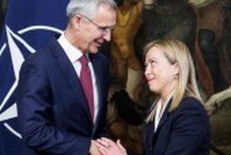 Прем'єр Італії заявила про "тверду прихильність" Риму НАТО та зусиллям щодо звільнення України