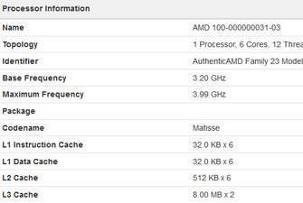 Шестиядерный AMD Matisse оказался быстрее Ryzen 7 2700X в Geekbench 4