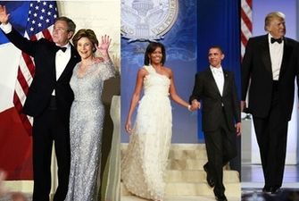 От Барбары Буш до Мелании Трамп: как выглядели самые известные первые леди США на инаугурациях президентов/Какие наряды выбирали жены американских президентов