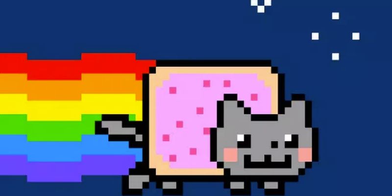 Гифку с котом из игры Nyan Cat продали за $600 000 на аукционе криптоискусства