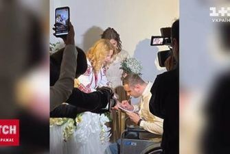 Відео їхніх заручин забанили росіяни: у Луцьку побрались гранатометник, який на війні втратив ноги, і його кохана