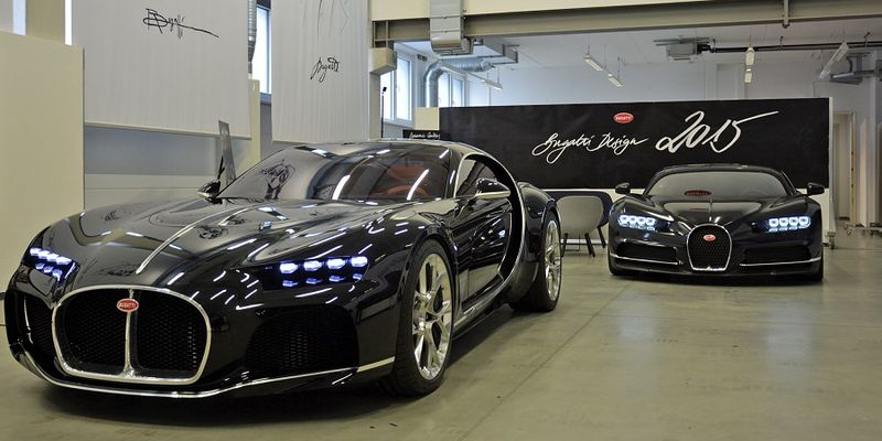 Опубликованы фото секретных концептов Bugatti