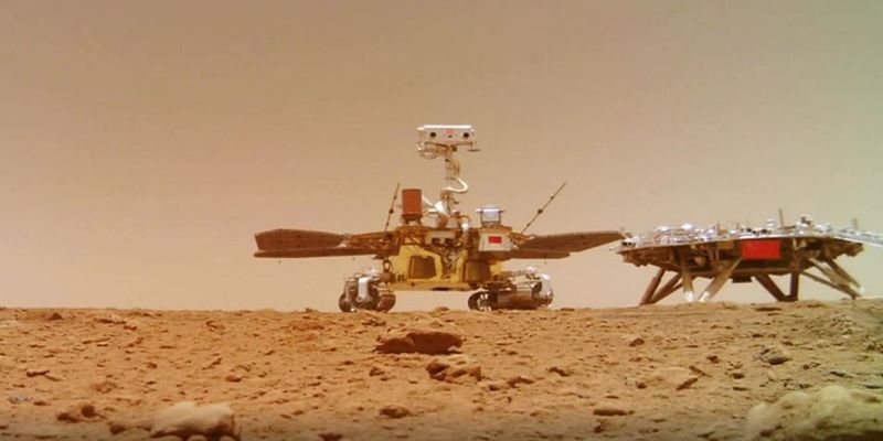 Китай обнародовал видео с марсохода - мир впервые услышал звуки Красной планеты