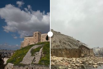Землетрясения в Турции и Сирии разрушили известные памятники древности: фото до и после