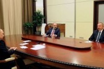 Нагірний Карабах: в Сочі пройшли переговори за участю Путіна, Пашиняна та Алієва