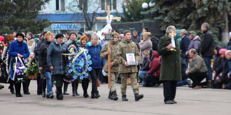 На Волыни простились с бойцом ВСУ, погибшим в результате вражеского обстрела на Донбассе: фото