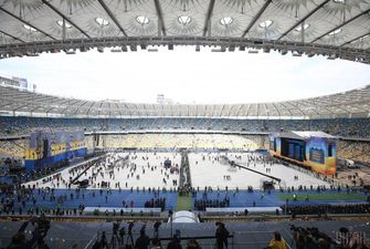 На «Олімпійському» перед дебатами одночасно відбулися два концерти