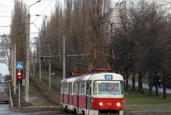 В Харькове загорелся трамвай: люди выпрыгивали на ходу
