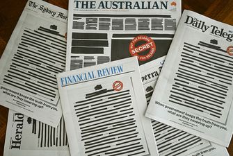 Австралийские газеты вышли с одинаковыми первыми полосами в знак протеста