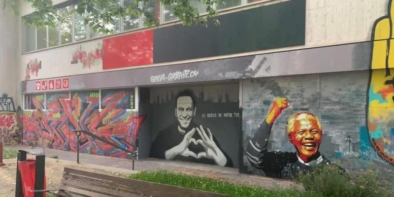 В Женеве готовятся к визиту Путина: там появилось скандальное граффити с Навальным