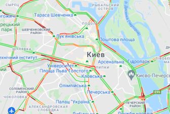 Киев сковали пробки утром 21 октября: где не проехать