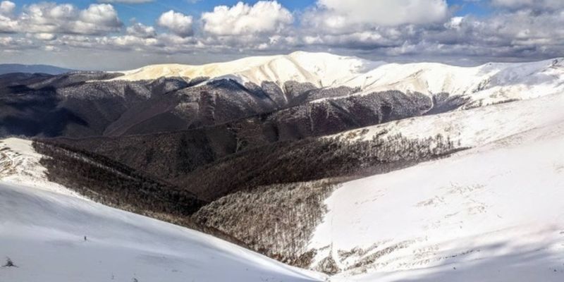 В Закарпатье впервые зафиксировали снежную лавину в сентябре