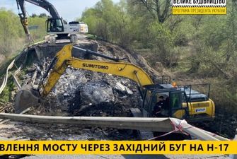 Укравтодор начал ликвидацию последствий разрушения моста на Львовщине