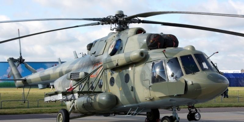 Украинские зенитчики сбили вражеский вертолет Ми-8