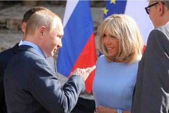 Брижит Макрон получила символичный подарок от Владимира Путина
