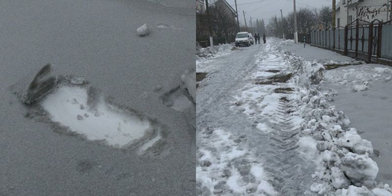 "Я еще такого не видел": в Ивано-Франковской области выпал черный снег