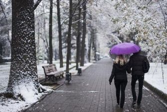 Київ замітає снігом