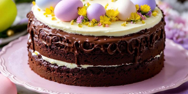 Шоколадно-сливочный пасхальный торт: рецепт на скорую руку, который покорит всю семью