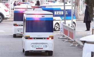 В Китае вышли на патрулирование беспилотные полицейские авто