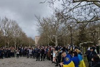 В Херсоне прошел антироссийский митинг