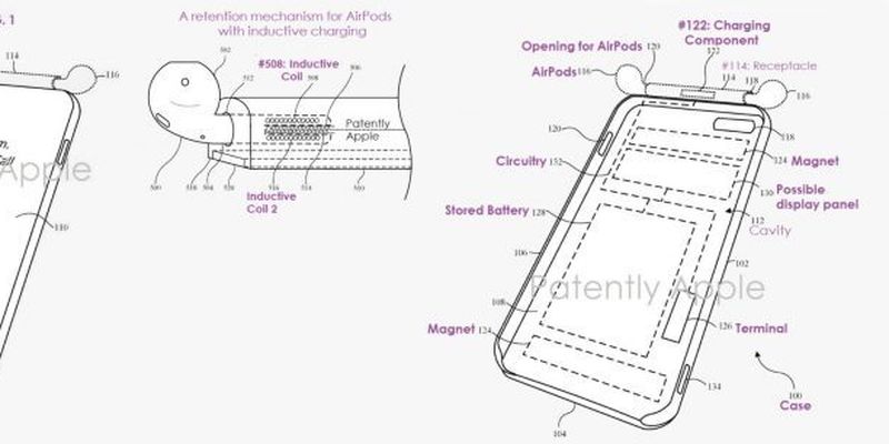 Заряжать AirPods от iPhone: Apple запатентовала технологию
