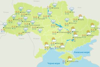 Прогноз погоди на 14 липня: на більшості території України дощитиме, у решті областей – спека