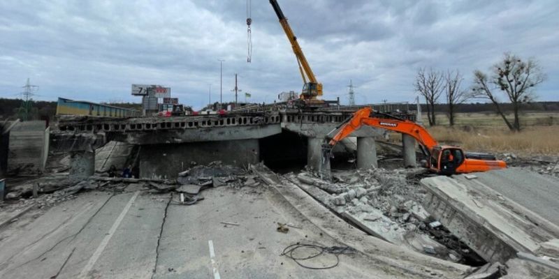 В освобожденных от врага областях очищены 200 км дорог и возведены 6 временных мостов - Укравтодор