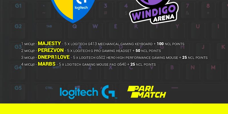 Logitech G NCL Dnipro Minor — результаты турнира и обновленный рейтинг