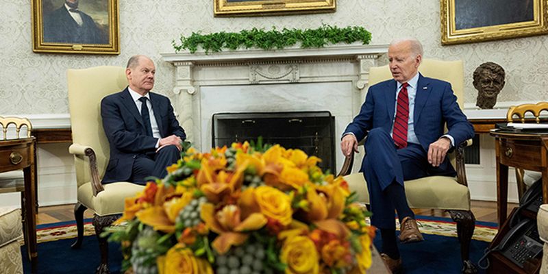 Пообещали и дальше поддерживать Украину: Байден и Шольц встретились в Белом доме