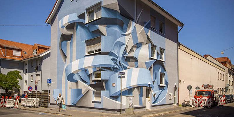 Оптические иллюзии в архитектуре от итальянского художника Peeta