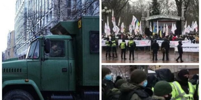 Киев парализовали пробки, на улицах силовики и полиция: куда не добраться