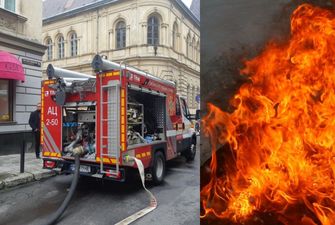 В центре Львова из-под земли вырвался огонь: видео полыхавшей улицы