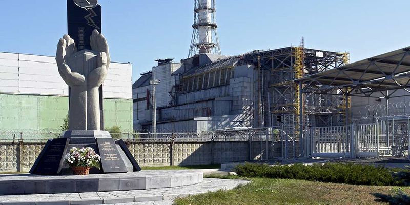 Появилось видео нового саркофага Чернобыльской АЭС с высоты птичьего полета