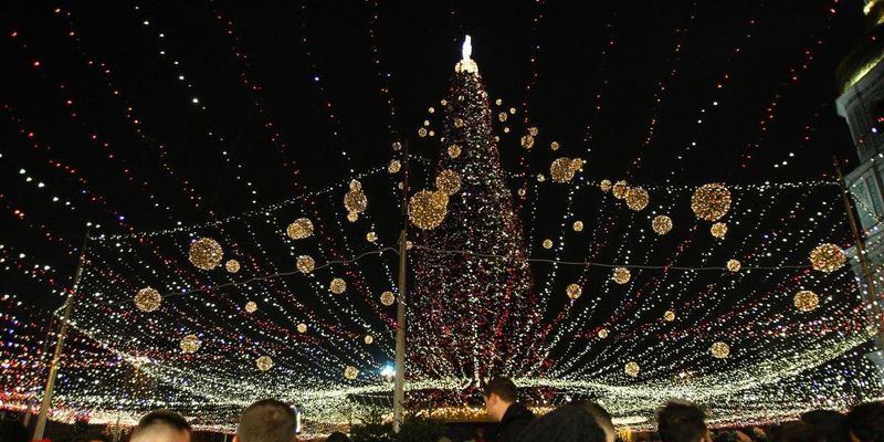 Тысячи киевлян встретили Новый год у главной елки страны