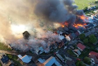 В Польше масштабный пожар: сгорели почти полсотни зданий