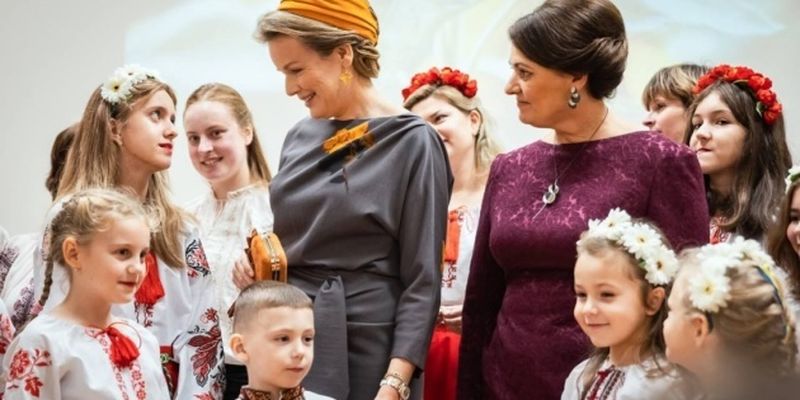 Елена Зеленская поблагодарила первую леди Литвы и королеву Бельгии за заботу об украинцах