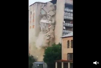У Молдові рухнула половина дев'ятиповерхового будинку