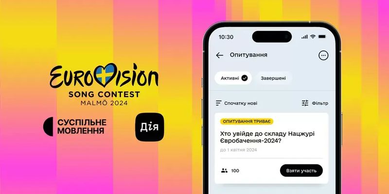 В "Дії" запустили опрос, чтобы выбрать состав национального жюри на "Евровидение-2024"