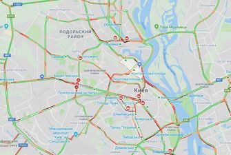 Киев "сковали" пробки