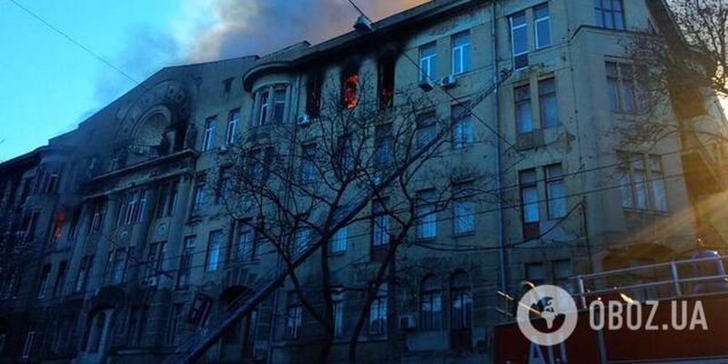 Пожар в Одесском колледже: количество жертв возросло. Фото, видео