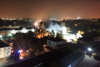 В Одессе горит монастырь