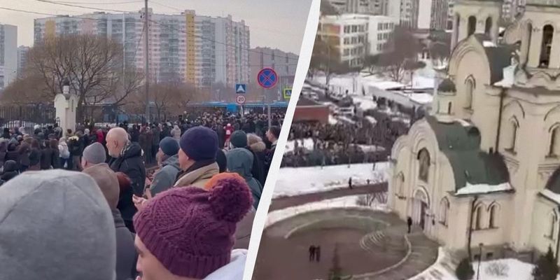 В Москве прощаются с Навальным: Песков угрожает участникам акции