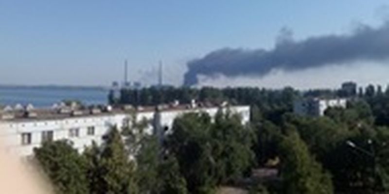 В Донецкой области горит ТЭС
