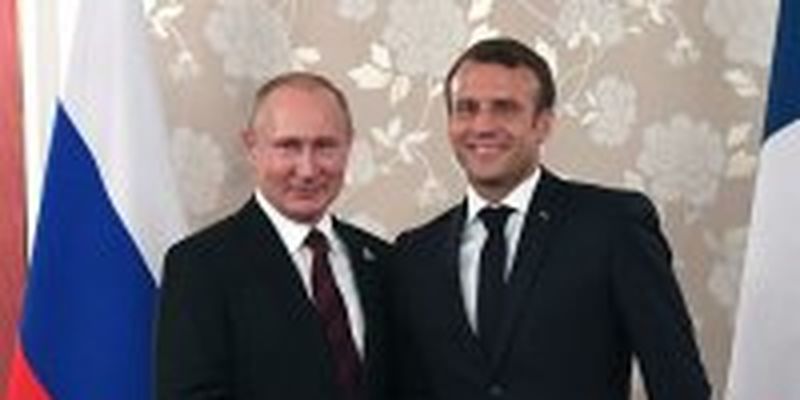 Макрон на встрече с Путиным похвалил Зеленского за «мужественные шаги»
